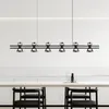 Lampadari Ristorante postmoderno Lampadario a led Semplice luce Decorazione di cristallo di lusso Bar interno nordico Illuminazione Zhongdao