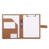 Multifunktionell A4 Konferensmapp Business Stationery PU Leather Contract File Mappar Binder Office Supplies Desk arrangörer Y240102