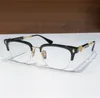 Pop Retro Men okulary optyczne ewagilista punktowy styl projektowy kwadratowy półframy ze skórzaną pudełko HD przezroczystą jakość soczewki najwyższej jakości