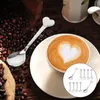 Kaşık Paslanmaz Çelik Love Fork For Repineable Tatlı Kaşık Taşınabilir Kek Evi Uygun Kahve Mini Scoop