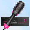 Curling Irons 1000W hårtork Air Brush Styler och Volumizer Rättare Curler Cam Roller One Step Electric Ion Blow 2209293237242