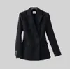 24-KHA /TE Corduroy Suit Coat for Women 2024 가을 /겨울 New Design Sense 캐주얼 복장 여성을위한 탑