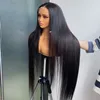 250% Density Grade 12A Malaysian Peruvian Indian Brazilian Silky Straight 13x4 HD Lace Frontal Wig 34 Inch 100% Raw Virgin Thick Human Hair