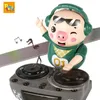 Tiere elektrische/RC -Tiere Kinder Spielzeug DJ Rock Schwein Elektrische Puppenspielzeug leichte Musik Spaß elektronische Party Puppen Schwein Waddles Tänze Musical