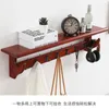 Hangers Modern Multifunctional Hanger Light Luxury Wall Clothes Hook Solid Wood Bedroom Living Room Entrance Partition Key Storage Rack