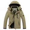 Hommes Fourrure Fausse Automne Vestes P Polaire Hiver Parka Hommes Coupe-Vent Plus Veet Épais Chaud Manteau Noir Mâle À Capuche Anorak Imperméable Goutte De Otruz