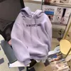 Sweats à capuche pour femmes Sweatshirts Guangzhou treize rangées Vente chaude Lait Doux Gluant Violet Lettre Brodée Sweat à capuche pour femmes Automne et hiver Western