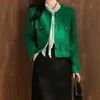 Style français petit manteau de parfum femmes Tweed vestes courtes femme vêtements d'extérieur automne tempérament pardessus haut pour femme 240102