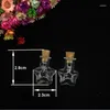 Anhänger-Halsketten: 10 fünfzackige, sternförmige Glasflaschen mit Korken, die in handgefertigte Behälter verwandelt werden können