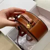 Kadın Triomfes Yuvarlak Tote Luxurys Tasarımcı Çanta İnsan Moda Satchel Deri Sling Eşit Crossbody Çanta Strap Seyahat El çantası debriyajı Mini Oval Gaga Omuz Çantaları