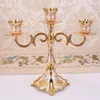 Imuwen Metal Candle Holders Design Candlestick Luxury Tabletop Stand Wedding Centerpieces Candelabra for Home Candelabrum 240103