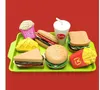 Oyuncaklar Yemek Oyuncaklar Seti Ev Mutfak Sandviç Fries Burger Çocuk Simülasyonları Homa Ev Simülatörleri Oyuncak Kids DIY Hızlı