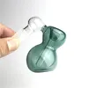 2.8 Inch 14mm Glass Ash Catcher Smoking Water Pipe with 45 Degree Thick Pyrex Colorful Gourd Bong Ashcatcher