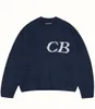 cb knit cole buxton knit Dunkelblauer Cole Buxton-Pullover für Männer und Frauen, Oversize-Pullover aus schwerem Stoff, Fw Cb Sweatshirts, Strick-Jacquard 240103