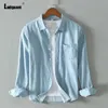 Harajuku модная блузка Demin, сексуальный базовый топ, мужская рубашка с воротником Lepal, одежда, последняя повседневная джинсовая рубашка Blusa, большие размеры S-4XL 240103