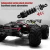 RC Car Off Road 4x4高速75kmhリモコン付きLEDヘッドライトブラシレス4WD 116モンスタートラックおもちゃ室ギフト240103