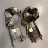 Scarves Women Scarf Plaid Print Tassel Winter For Unisex Thick Warm Soft Plush Long Wide Neck Protection Lady Fall Color