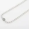 Ketten Authentische 925 Sterling Silber Perlen Pave Mode Halskette Fit Frauen Bead Charm Geschenk DIY Schmuck