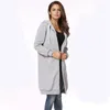 Sudaderas con capucha largas informales para mujer, abrigo con cremallera, chaqueta con capucha, bolsillos de invierno, prendas de vestir, Tops, otoño 2023, 240102