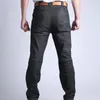 Män taktisk multi pocket denim swat elastiska byxor armé strid jeans manlig bärbar specialstyrka flexibla militära långa byxor 240102