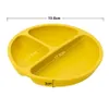 Solid Color Silicone Baby Dishes Plate Infant Feeding Tray Toddle Training Bowl Children's Tableware born Supplies 240102