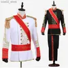 Ternos masculinos Blazers Homens Ternos Uniforme Militar Palácio Príncipe Terno Marechal Soldado Guarda Vestido Estágio Vem Festa Casamento Desempenho Cosplay Q230103