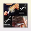 Tesoura de cabelo 11pcs kit de cabeleireiro profissional conjunto de corte de corte de barbeador de pano de pano de barbeiro