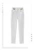 Jeans pour femmes Designer 2023 Nouveau Black Ft Design Sense Slim Fit Crayon élastique Pantalon blanc TrKGM7 13XM