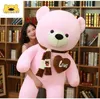 Aixini Giant Bear Plush Toys Kawaii Plushie Scarf Stoppade djur Doll Söt kudde Lover Birthday Baby Gift 240103