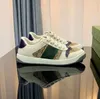 Moda Tasarımcı Erkekler Kadın Ayakkabı Spor ayakkabıları Bayan Deri Ayakkabı Mavi Kırmızı Web Stripe Trainer Dantel Yukarı Tuval Flats Vintage Classic Runner Trainers kutusu