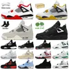 With Box Basketball Shoes Olive Jumpman 4 Chrome Military Black Cat 4s Frozen Moments Pine Green Men Sneakers Red Thunder Sail White Oreo Dhgate Mens Trainers US 13