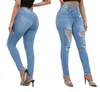 Jeans da donna per pantaloni in denim con abbottonatura sexy con doppio bottone alla moda estiva femminile