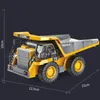 24G RC Excavator Çocuklar Uzaktan Kumanda Modeli Otomobil Mühendisliği Döküm Kamyonu Buldozer Yüksek Teknoloji Oyuncakları 240103