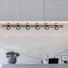 Lampadari Ristorante postmoderno Lampadario a led Semplice luce Decorazione di cristallo di lusso Bar interno nordico Illuminazione Zhongdao