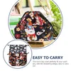 Dinnerware 2 Pcs Bento Bag Travel Tote Reusable Lunch Cool Cotton Wear-resist Drawstring Storage Kids