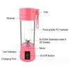 Mini mélangeur portable Milkshake Cup avec USB rechargeable 6 lames Mini mélangeur de jus de fruits Shake Take Juice Cup Machine multifonction automatique de presse-frais