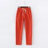 Kvinnor Pants Summer Linen Sweatpants Casual Cargo/Baggy Womenharem Sports for Women Trousers Plus Size