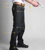 Män taktisk multi pocket denim swat elastiska byxor armé strid jeans manlig bärbar specialstyrka flexibla militära långa byxor 240102
