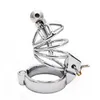 Metal Chastity Cage Sissy 304 Stainless Steel Penis Lock Cock Ring Wiht Urethral Catheter Bondage Chastity Belt Sex Toy for Men 240102