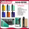 Doloda DB7000 Puff Ujeżdżalne E papierosy Cewka siatki 14 ml Pod 500 mAh Bateria elektroniczna CIGS Puff 7k 0% 2% 3% 5% 8 Smaki Vape Pen Pen