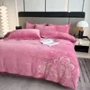 Ensembles de literie Couette bébé velours épais hiver couette couple drap de lit famille linge housse de couette ensemble double