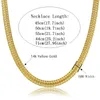Панк 6 мм змеиные шейные цепочки для мужчин и женщин золотого/серебряного цвета колье длинное колье 14 золотое ожерелье ювелирные изделия