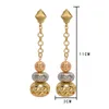 Kolczyki Dangle Luksusowe klejnoty Złota Kolorowa wielka kropla dla kobiet Projektantki Niestandardowe Długie prezent biżuterii