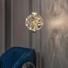 Lampes suspendues K9 petit lustre en cristal chambre lampe de chevet atmosphère chaude pendentif lumière de luxe mur couloir plafond