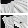 Women's white dress black fashionable and elegant party O-neck sleeveless Vestigo vest Sundress women's spring and summer dress 240103