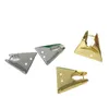 Stud Stud Trapezoidal Triangle Earrings Heavy Industry High-Grade Stud Texture Gold-Plated Niche Design Personality Fashion Style Jewelry 7XMC