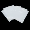 Storage Bags Wholesale 10 15cm 5000 Pcs/Lot White / Clear Plastic Vacuum Pouch For Coffee Tea Open Top Heat Sealable Bag