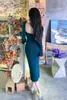 Casual Dresses 2024SS Summer Sexy Luxury Fashion Women flare Sleeve Sticke Axelitless Slim Dress for Female DDXGZ2 11.06