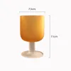 Yomdid vintage Frosted Glass Goblet Whisky Wine Milk Water Cup Practical Tea Coffee Mug Creative Decoration Kitchen Drinkware 240102