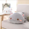 1 st 355065 cm Kawaii Liggen Kat Knuffels Gevuld Schattige Pop Mooie Dier Kussen Zachte Cartoon Kussen Kid Kerstcadeau 240103